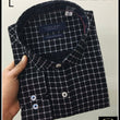 Classic Black Check Cotton Men Shirts