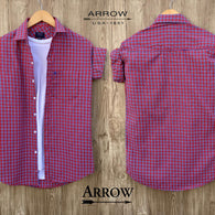 Pink Check Cotton Shirts