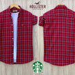 Maroon Check Cotton Shirts