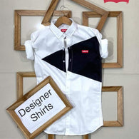 Stylish Designer White Men Shirts