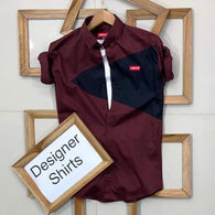 Stylish Designer Maroon Men Shirts