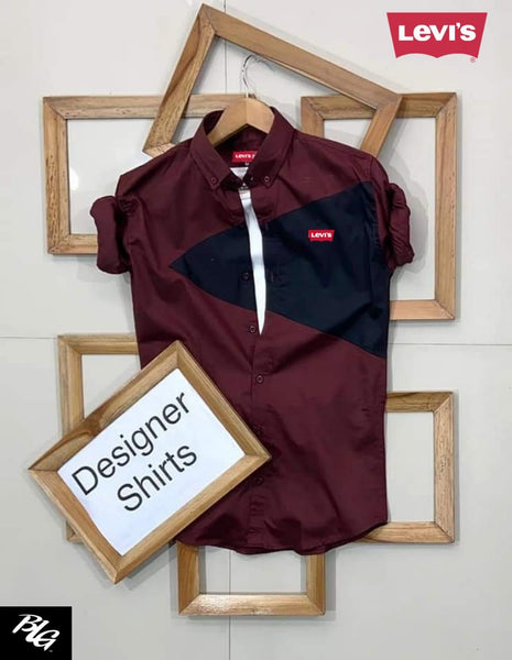 Stylish Designer Maroon Men Shirts