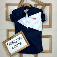 Stylish Designer Navy Men Shirts