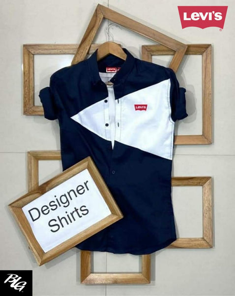 Stylish Designer Navy Men Shirts