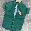 Stylish Green Check Men Shirts