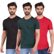 Pack Of 3 Men Round Neck Regular Fit T-Shirt