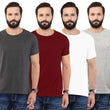 Set 4 Men Regular Fit T-Shirt