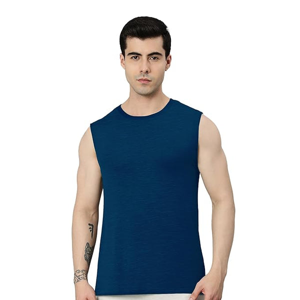 Comfy Navy Gym Vests for Men