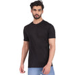 Black Men Round Neck Sports Tshirt