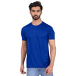 Classic Blue Men Round Neck Sports Tshirt