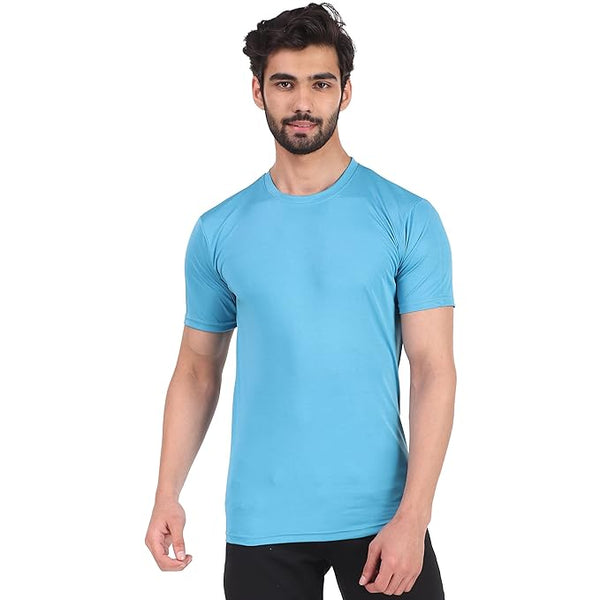 Best Grey Men Round Neck Sports Tshirt