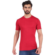 Red Men Round Neck Sports Tshirt