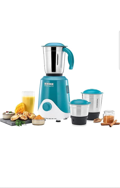 Usha SM500M13 SPEED MASTER HIGH SPEED 500 Mixer 500 Mixer Grinder (3 Jars, Blue)