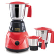 Usha SP500M23 Power full 500 Mixer Grinder (3 Jars, Red)