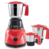 Usha SP500M23 Power full 500 Mixer Grinder (3 Jars, Red)