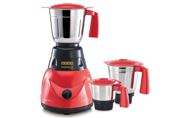 Usha SP500M23 Power full 500 Mixer Grinder (3 Jars, Red)