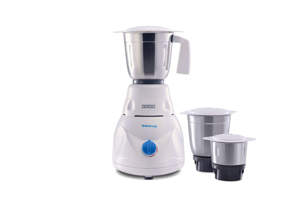 Usha MG-3771 SMASH PLUS 750 Mixer Grinder (3 Jars, White)