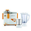 Bajaj Neo Jx4 450-Watt Juicer Mixer Grinder With 2 Jars (White/Orange)