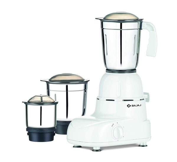 Bajaj GLORY 500 WATT 500 W Mixer Grinder (3 Jars, White)