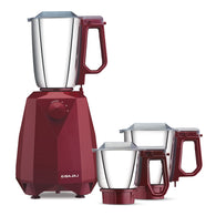 Bajaj 410554 Juvel Mixer Grinder 800 watts 800 Mixer Grinder (3 Jars, Maroon)