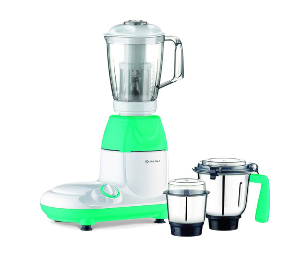 Bajaj by bajaj Twisters Fruity 750 Mixer Grinder (3 Jars, White, TEAL)