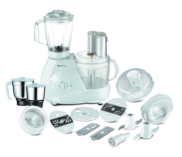 Bajaj FX 11 Food Factory 600 Juicer Mixer Grinder (2 Jars, White)