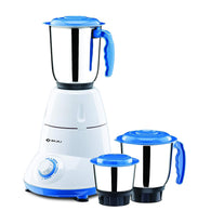 Bajaj Bravo Dlx 500 W Mixer Grinder (3 Jars, White, Blue)