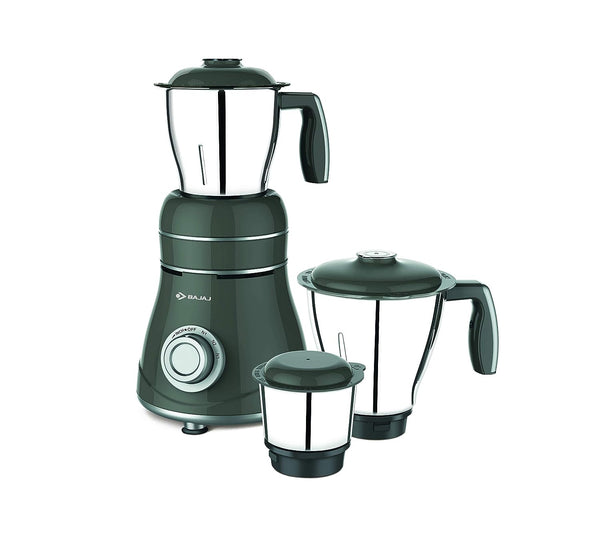 Bajaj Stormix 750 Mixer Grinder (3 Jars, Black & Silver)