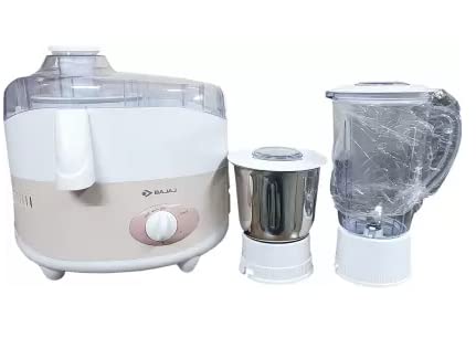 Bajaj by Bajaj FRESH SUP DLX 500 Juicer Mixer Grinder (2 Jars, White)