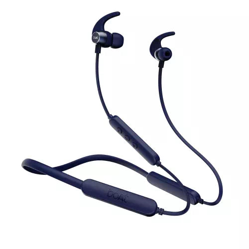 boAt Rockerz 255 Pro+ /258 Pro+ with ASAP Charge and upto 60 Hours Playback Bluetooth Headset  (Navy Blue, In the Ear)