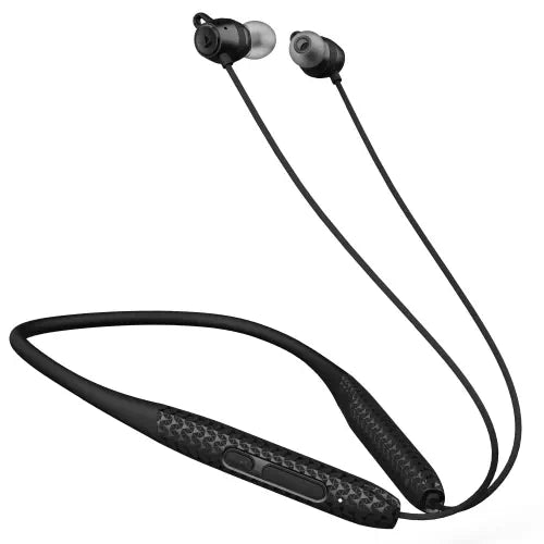 boAt Rockerz 255 Max with 60 Hours Playback, EQ Modes & Power Magnetic Earbuds Bluetooth Headset  (Stunning Black, In the Ear)