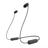 SONY WI-C100 with 25 Hours Battery Life Bluetooth Headset  (Black, In the Ear)