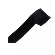 Collections Black Polyester Neck Tie