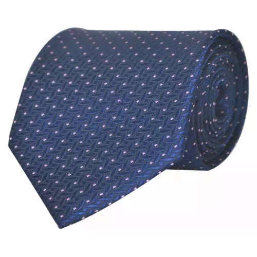 Blue Micro Fiber Broad Tie For Men