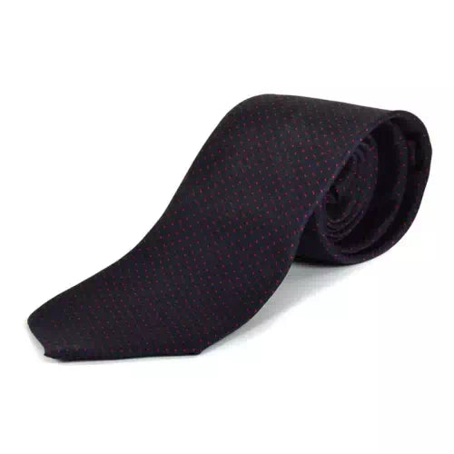 Purple Red Dot Men's Tie