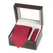 Designer Red Tie Hanky Set