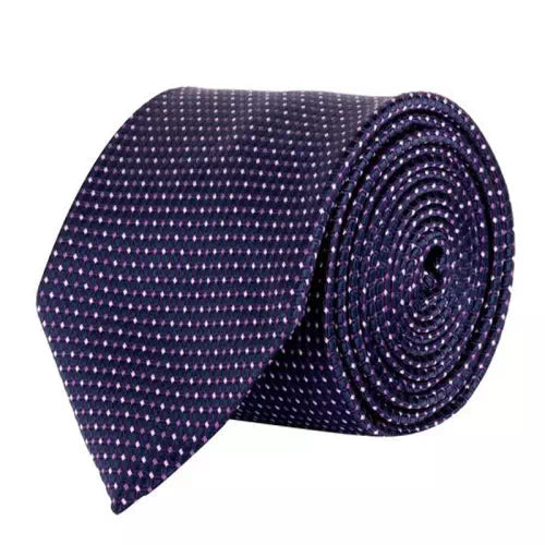 Men's Formal Puprle checks Woven Tie