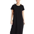 Black Women's Relaxed Fit Cotton Nightdress-XXL