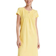 Yellow Women's Cotton Knee Length Night Gown-M