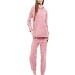 Pink Women Winter Full Sleeve Regular Fit Night Suit