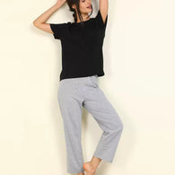 Women Multi Solid Shirt & Pyjama set  -S