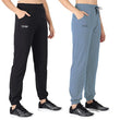 Pk 2 Multi Women Cotton Solid Joggers