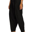 Black Woman Plain Cotton Patiala Salwar