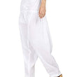 White Woman Plain Cotton Patiala Salwar