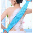 Double-sided silicone body scrubber for effective exfoliation.