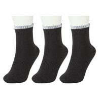 Black Formal High Ankle Length 3 Pair Socks