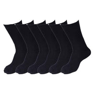 Black Casual Full Length Socks-6 pair pack