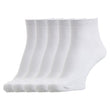 White Cotton Ankle Length Socks - 5 Pair Pack