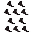 Black Casual Ankle Length Socks 10 Pair