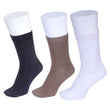 Free Multicolour Cotton Formal Full Length Socks for Men - Pack of 3